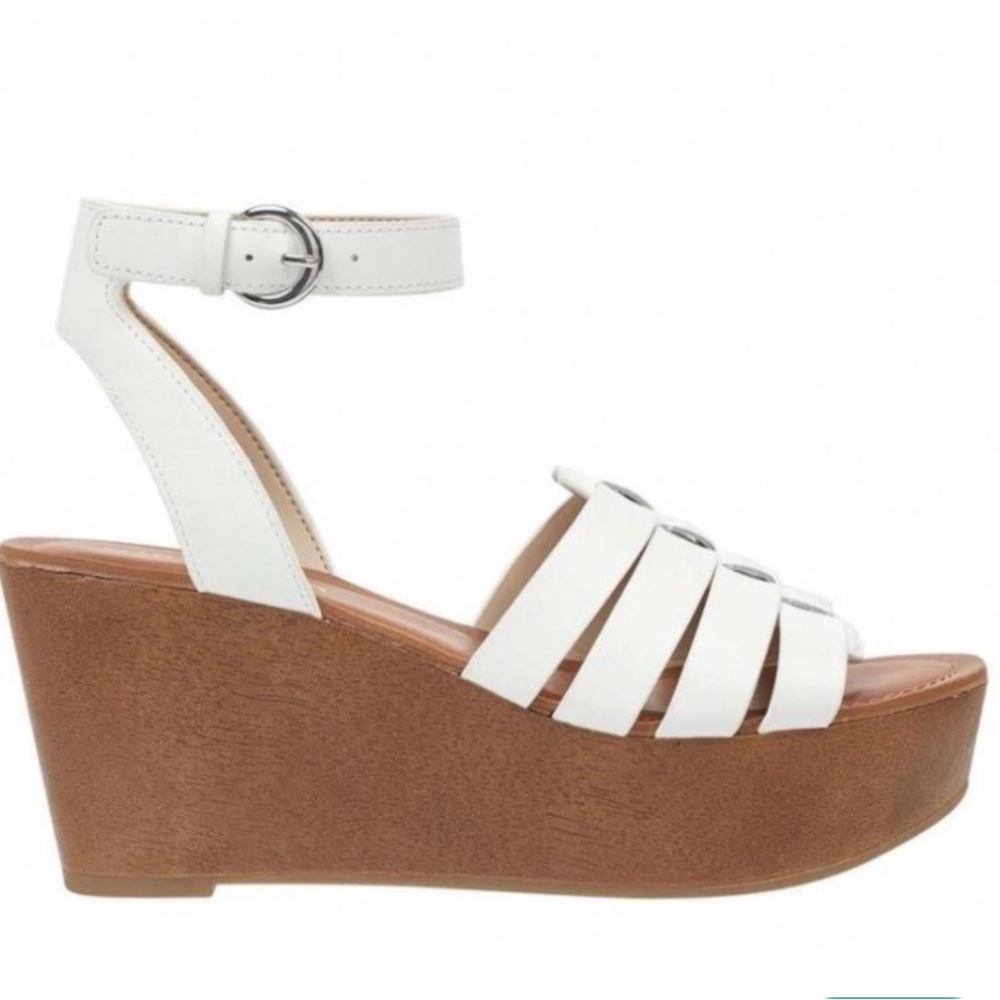 Marc Fisher Leather Platform Sandals 7.5